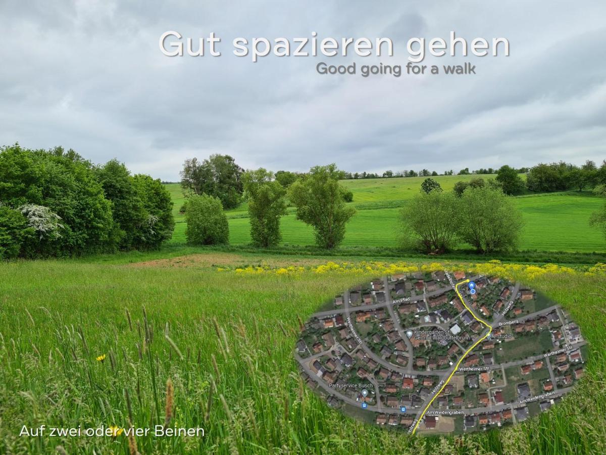 Lichtdurchflutetes Zimmer - Kaeppele Waldbuttelbrunn 외부 사진